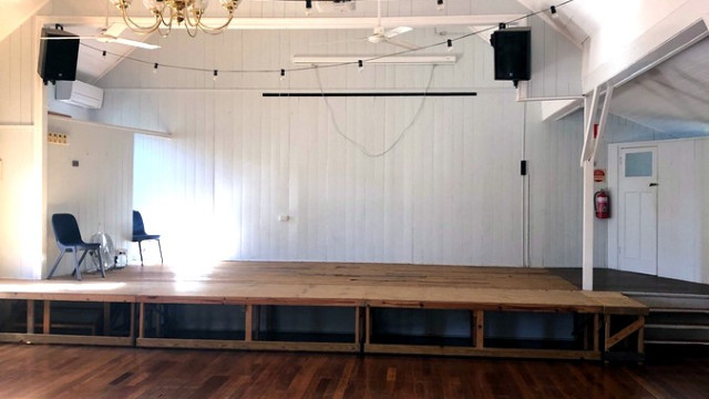 Main Entrance To Upstairs Lookiing To Stage Area