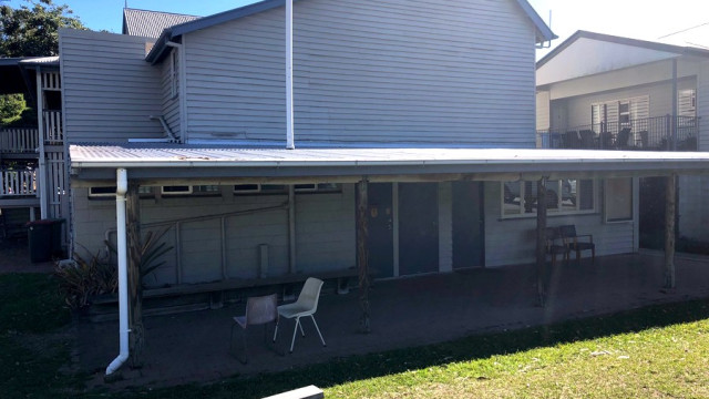 Rear Of Hall Smoking Area