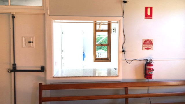 Upstairs Servery Window From Hall Into Kitchen